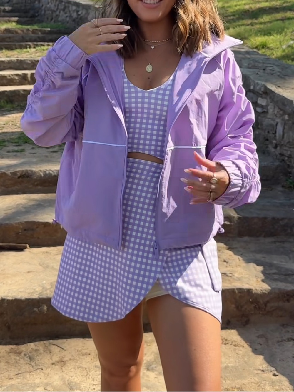 Salt Project Piped Summit Jacket Lite, Lilac - Picture 3 of 4